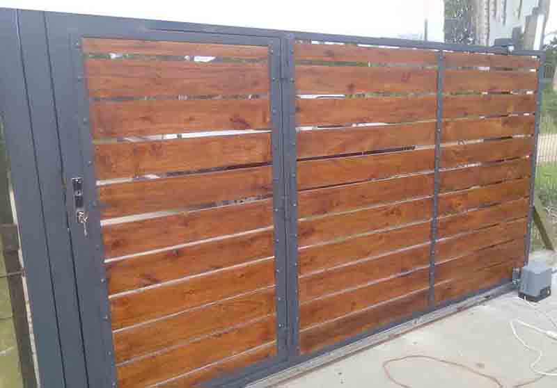 diseños de portones corredizos de madera en medellin, bogota, barranquilla, suncelejo, armenia, moneria, ibague, cali